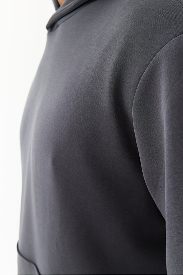 Erkek Kapüşonlu Sweat Üst - 7