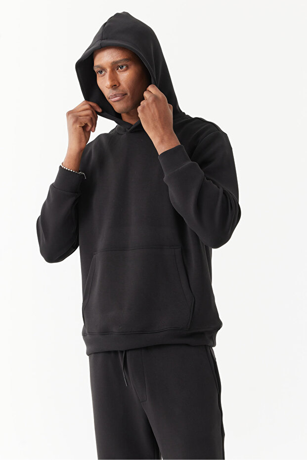Erkek Kapüşonlu Sweat Üst - 6
