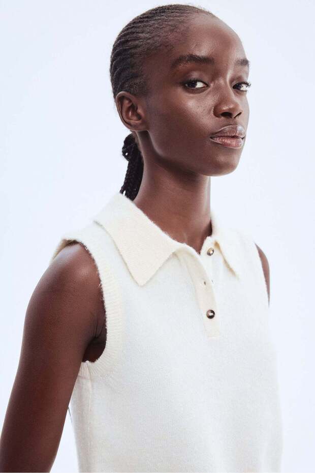 سترة صوفية ذات ياقة - 4