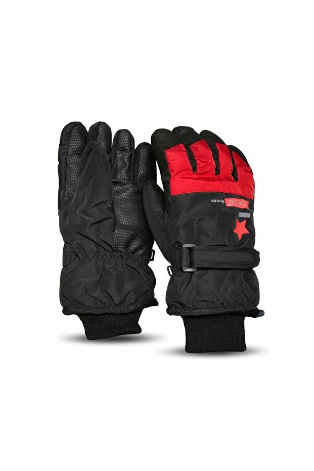 4-8 Years Old Boys' Inflatable Snow Ski Gloves