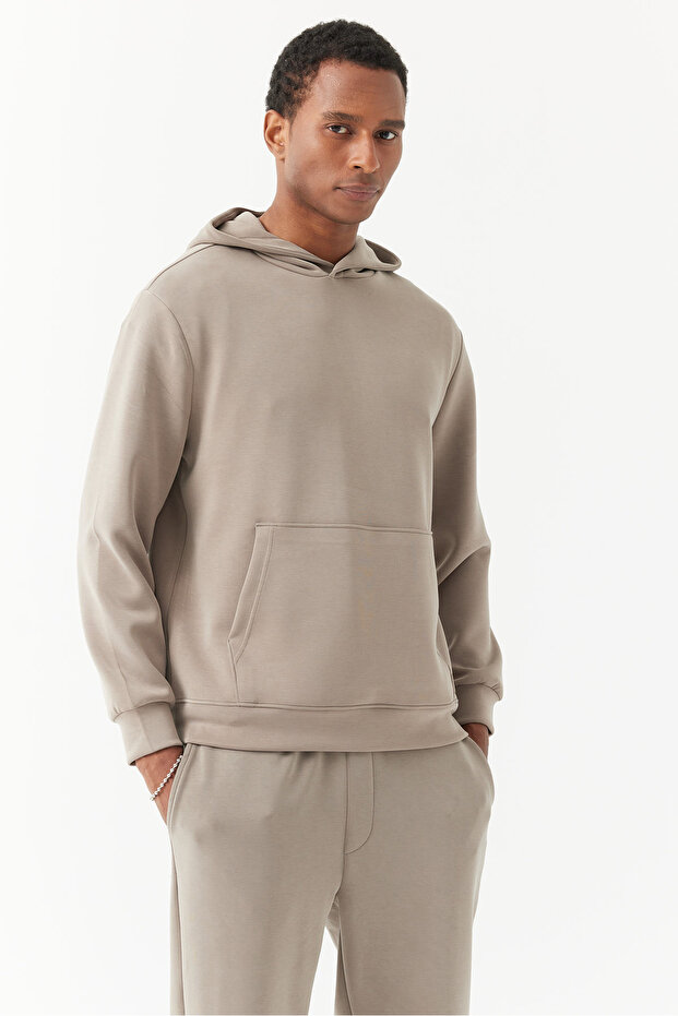 Erkek Kapüşonlu Sweat Üst - 4