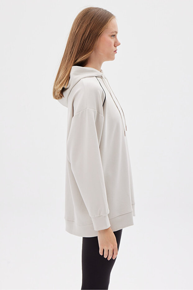 Kadın Kapüşonlu Sweat Üst - 3