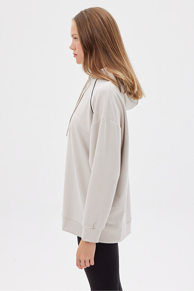 Kadın Kapüşonlu Sweat Üst - 2