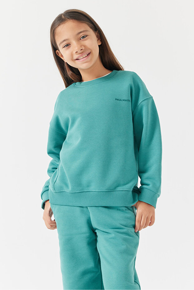 Kız Çocuk Basic Sweatshirt - 1
