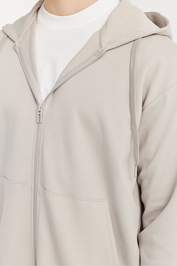 Erkek Kapüşonlu Sweat ÜSt - 7