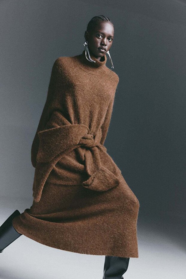 Oversized alpaca-blend jumper