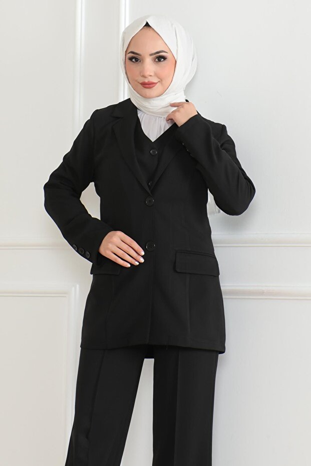 Sa prslukom Trostruki set crni MSW19222-1 - 2