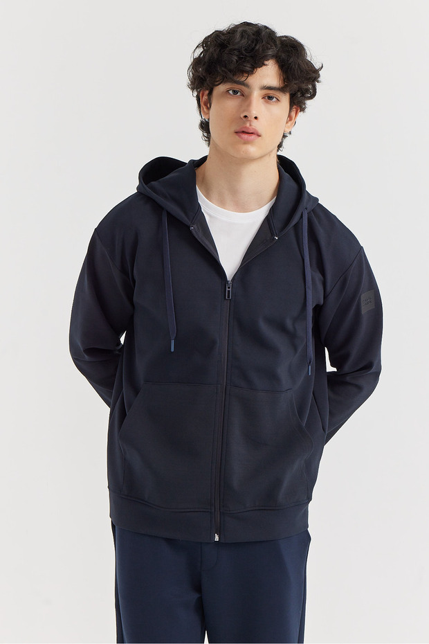 Erkek Kapüşonlu Sweat ÜSt - 5