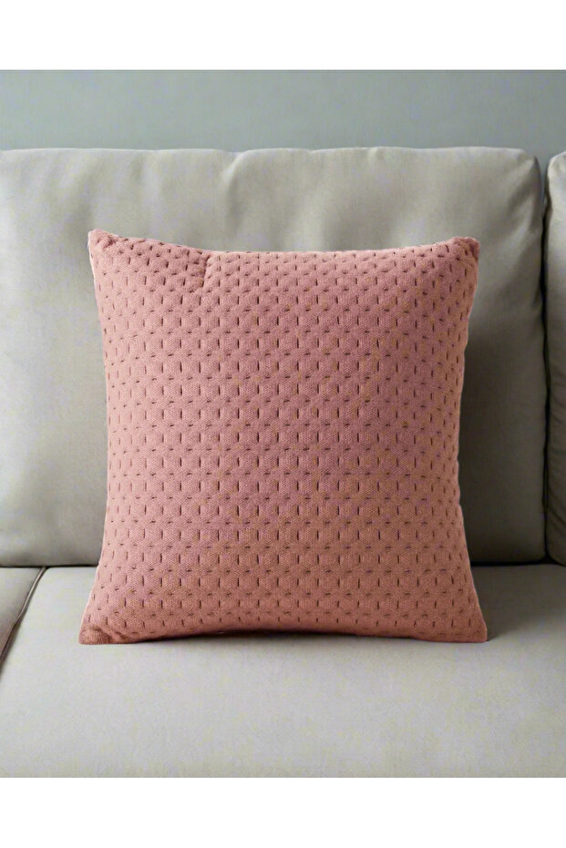 Pink Pinsonic Embossed Cushion