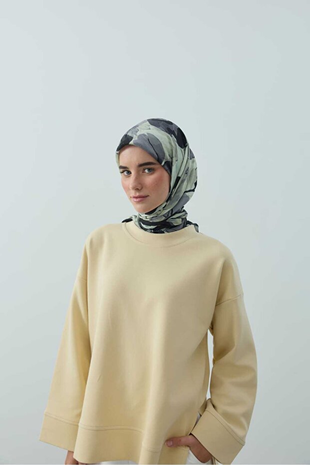 Solena Desen Bambu Eşarp - 3