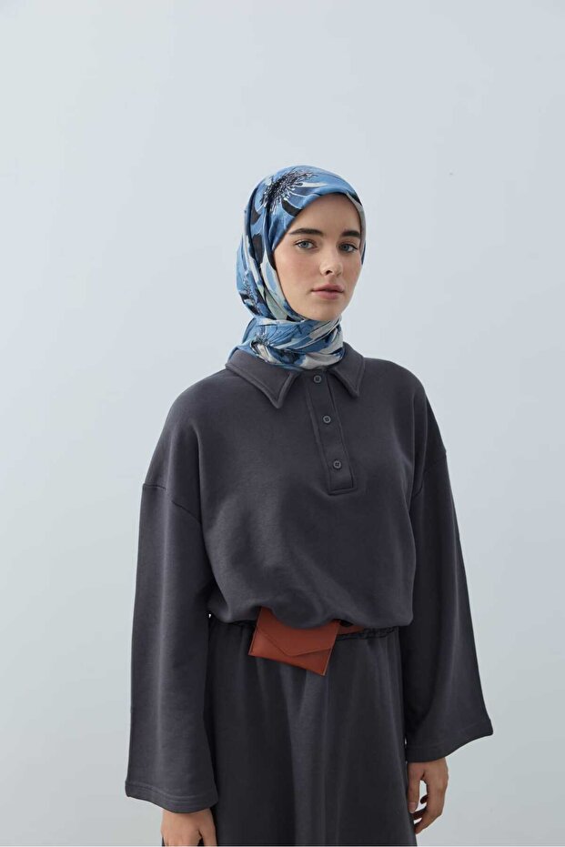 Solena Desen Bambu Eşarp - 1