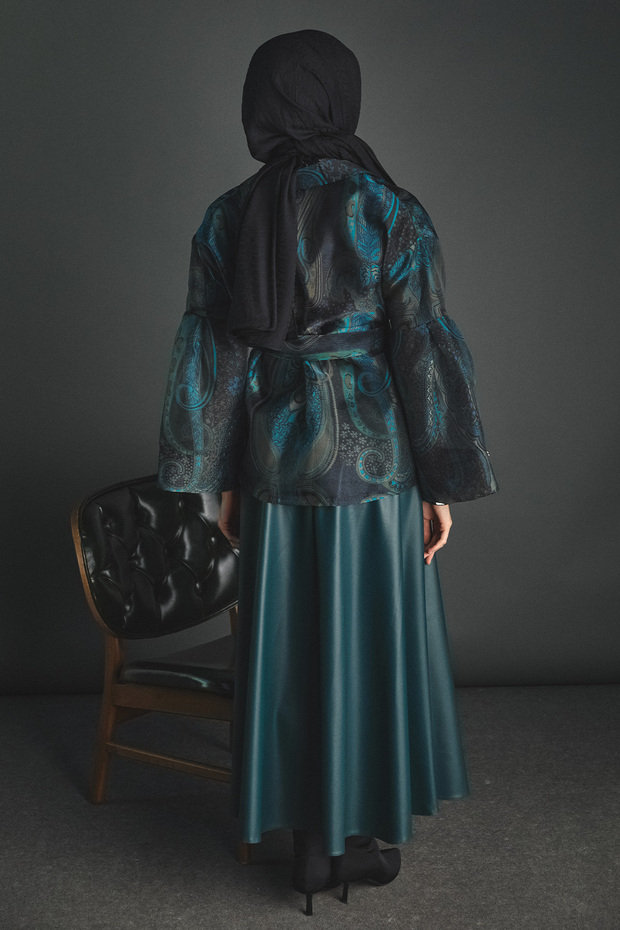 Suni Deri Kloş Etek - 4