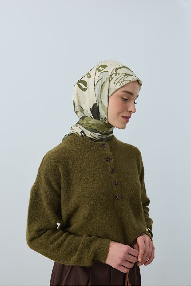 Olyvia Desen Bambu Eşarp - 3