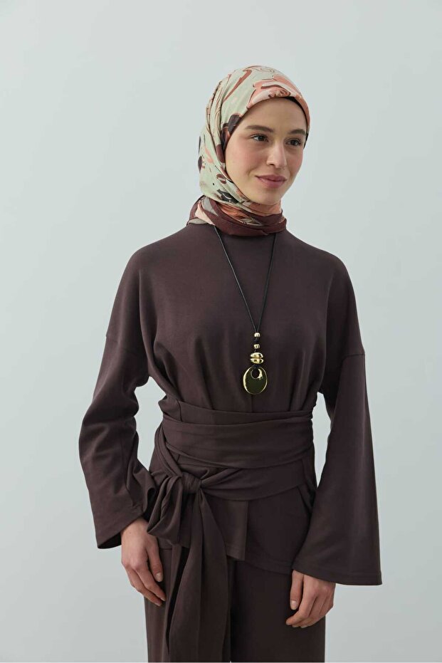 Olyvia Desen Bambu Eşarp - 1