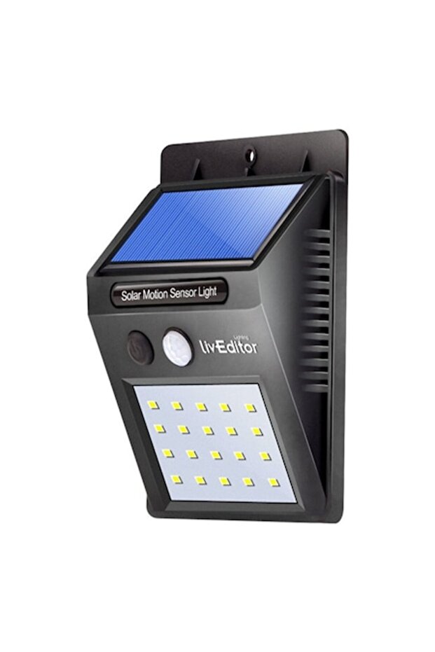 Solar lamp with 20 LEDs, light sensor and motion sensor - 1