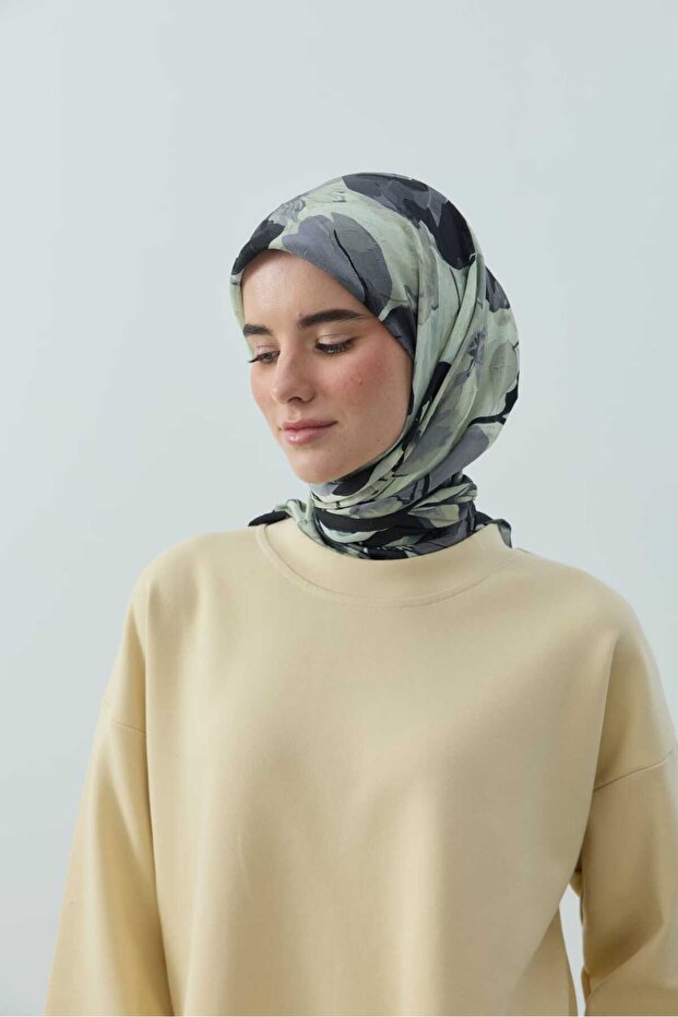 Solena Desen Bambu Eşarp - 2