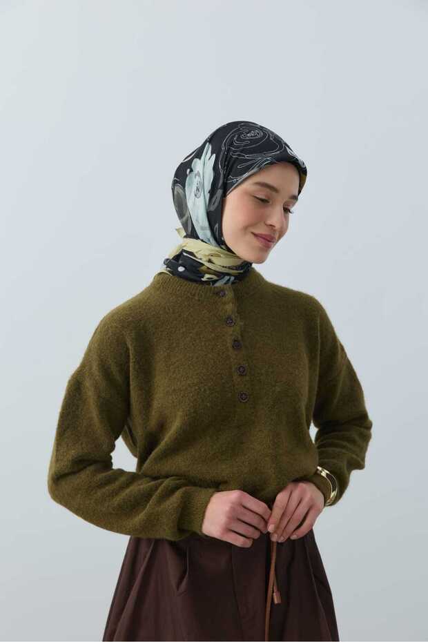 Olyvia Desen Bambu Eşarp - 3