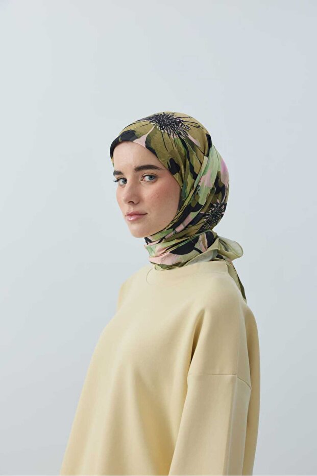 Solena Desen Bambu Eşarp - 3