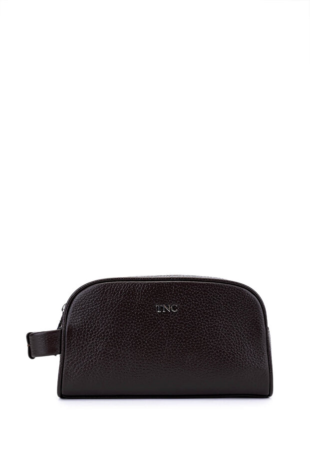 Men's Genuine Leather Brown Handbag