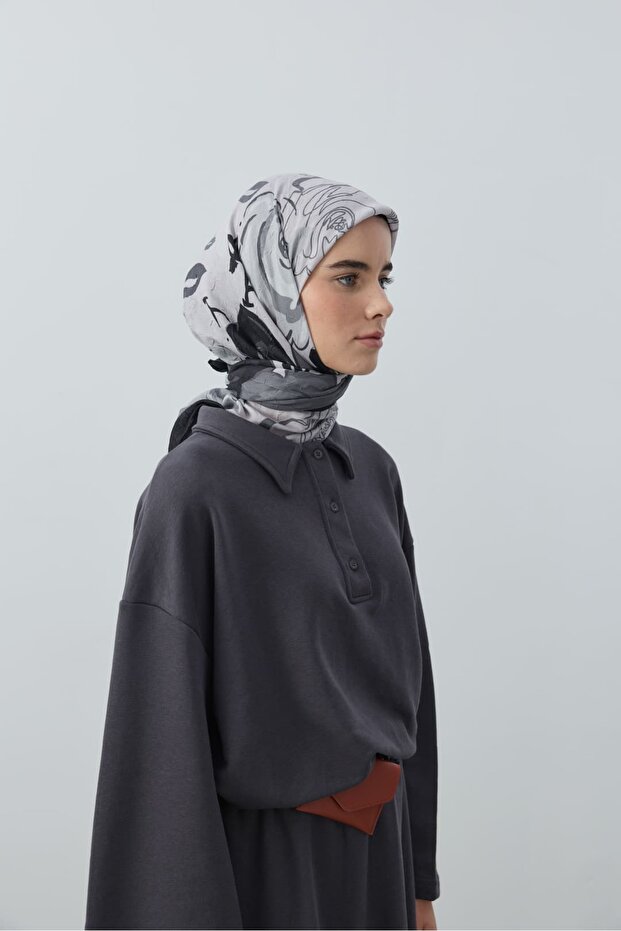 Olyvia Desen Bambu Eşarp - 3