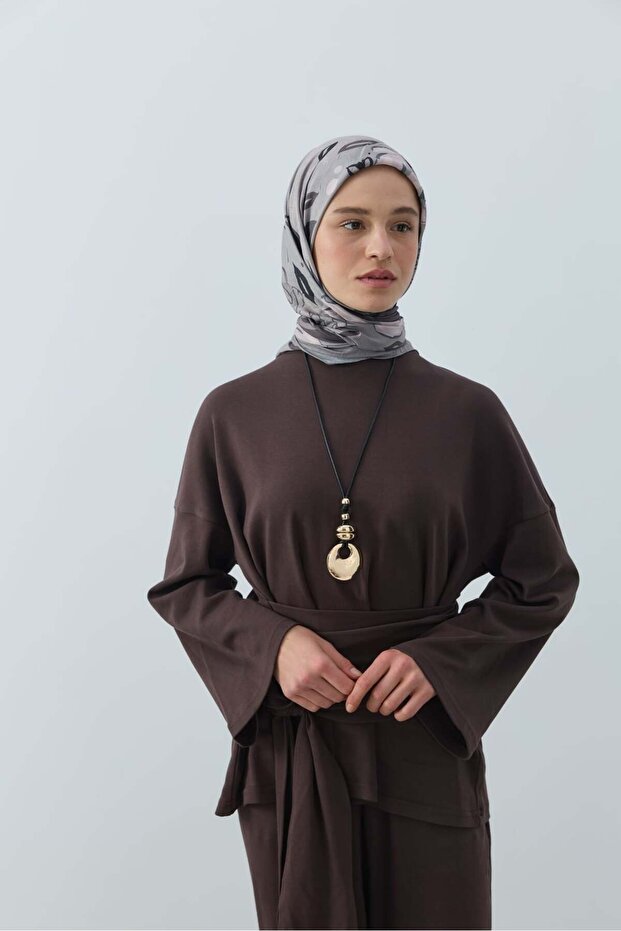 Olyvia Desen Bambu Eşarp - 1