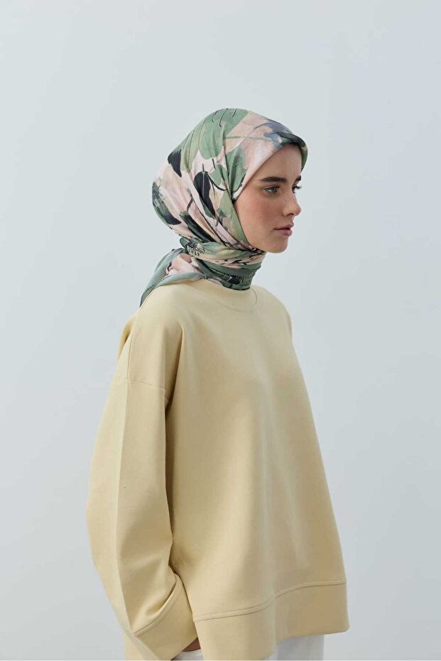 Solena Desen Bambu Eşarp - 1