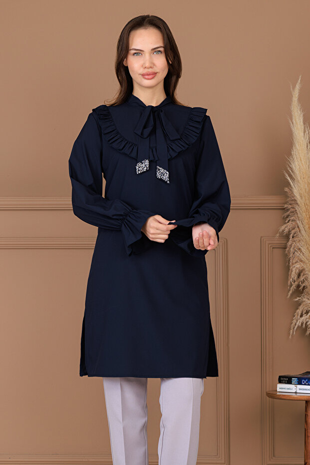 تونيك أسل للمحجبات مقاس كبير - 1