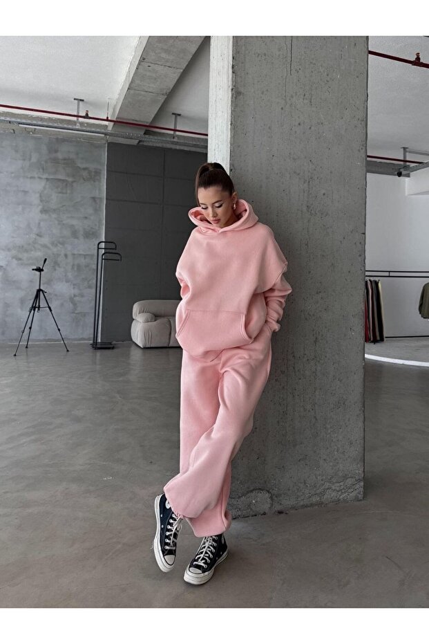 Kapüşonlu Oversize Sweatshirt