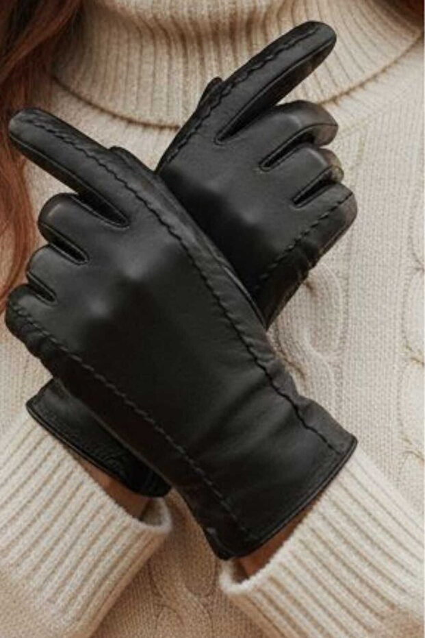 Kadın Hakiki Deri Eldiven - 4