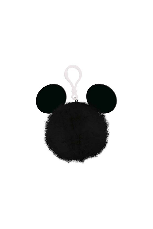 Mickey Mouse Ears Pom Pom Keychain