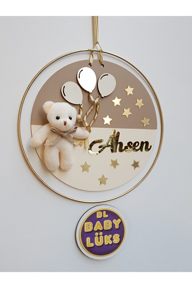 BL Baby Lüks Yuvarlak Bebek Kapı süsü, Hastane Süsü, İsimlik