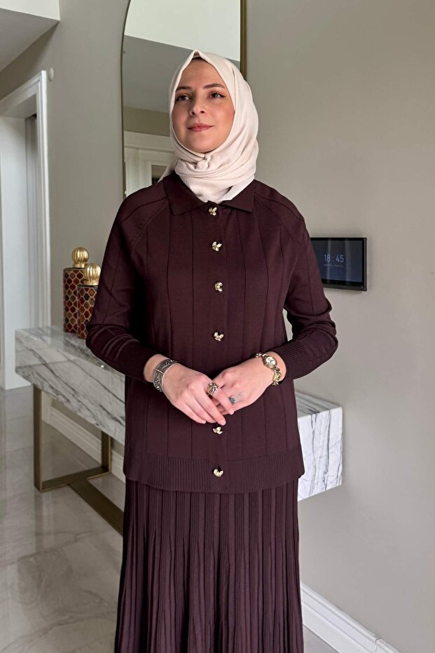 Yonca Triko Takım Acı Kahve - 5