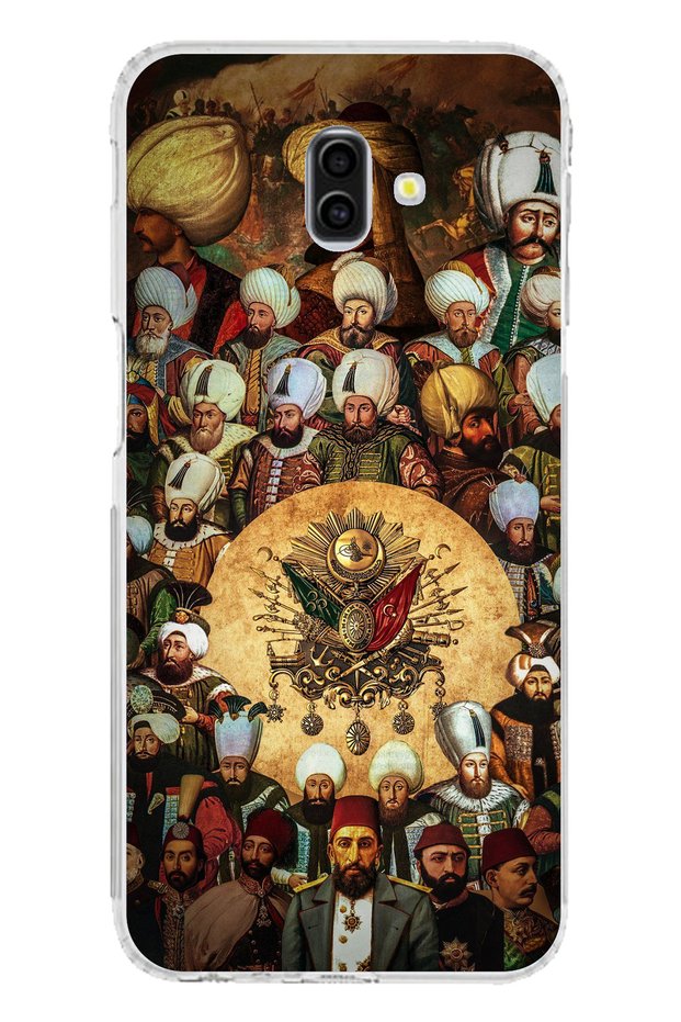 حافظة سيليكون متوافقة مع هاتف Samsung Galaxy J6 PLUS من Ottoman Sultans مطبوع