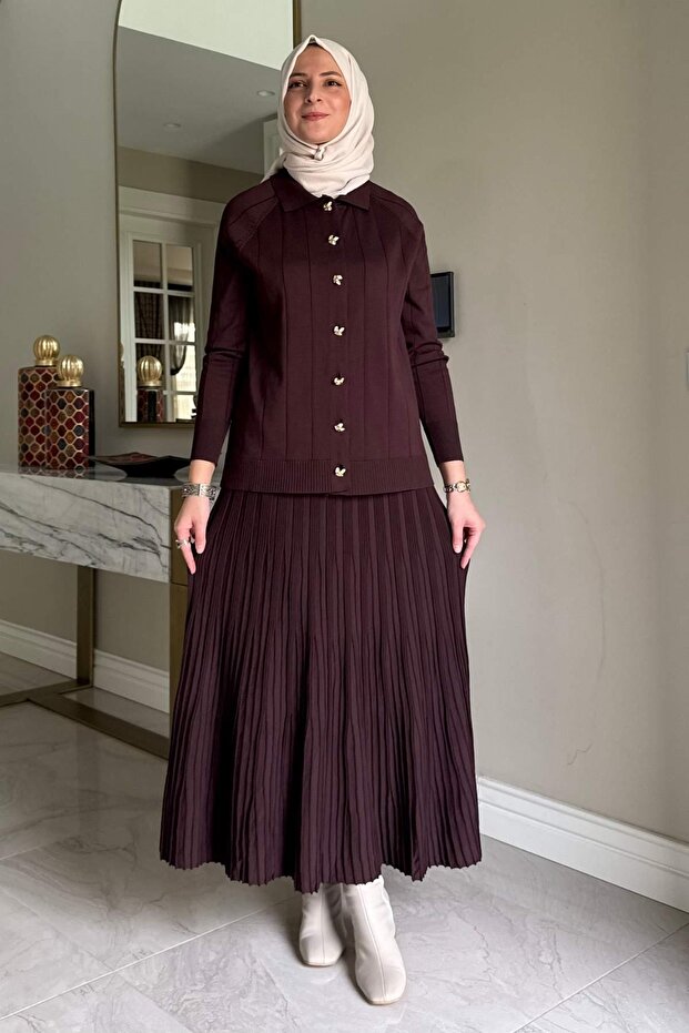 Yonca Triko Takım Acı Kahve - 1