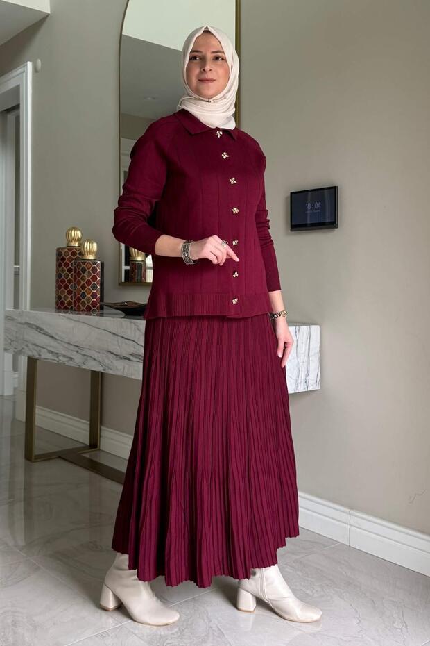 Yonca Triko Takım Bordo - 4