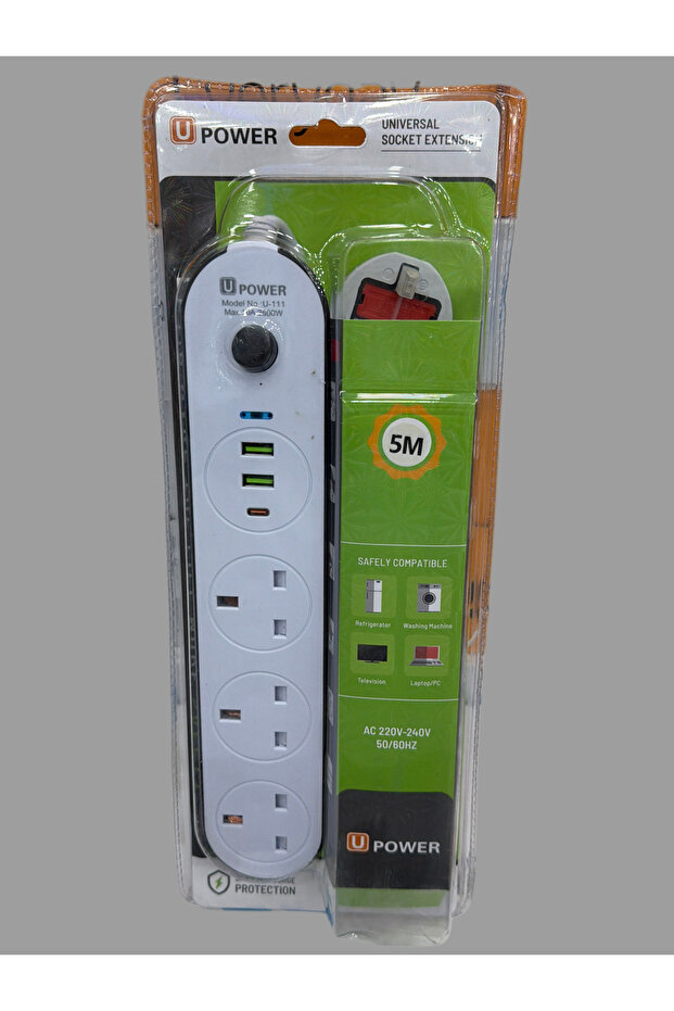 وصلة طاقة 5 متر U-111 USB 2 TYPE C 1