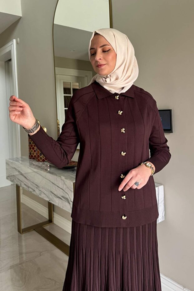 Yonca Triko Takım Acı Kahve - 3