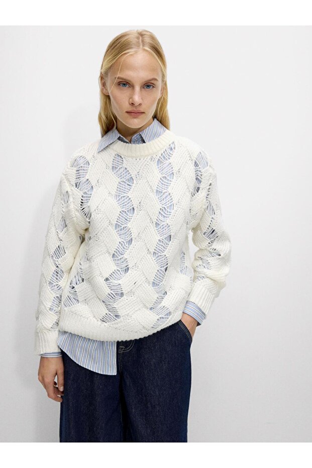 Açık Örgü Kazak - 1