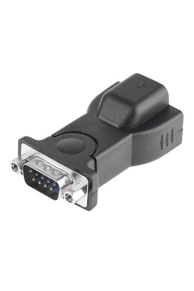 USB To RS232 Serial Port 9-Pin DB9 Serial COM Port Adapter Converter Cable Black - 1