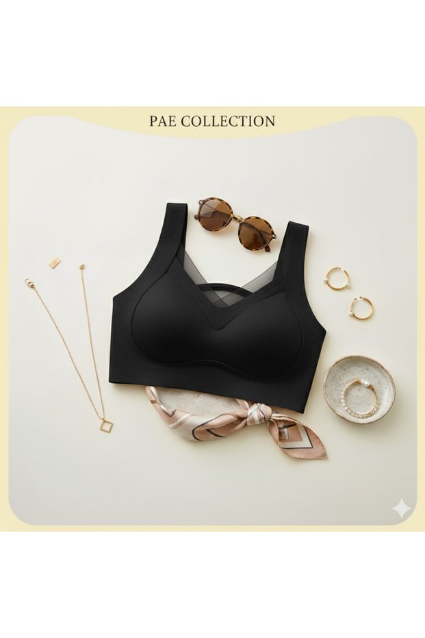 Bra Thin D Stitch-Free with Agrafted t Shaping / Sculpting Tulle Detailed Modern Laser Ghost Bra