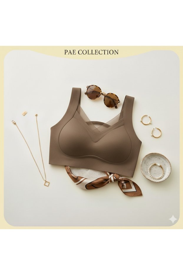 Bra Thin D Stitch-Free with Agrafted t Shaping / Sculpting Tulle Detailed Modern Laser Ghost Bra