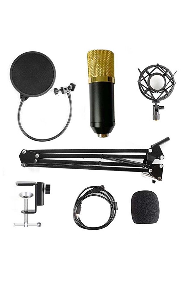 Adjustable Condenser Microphone Kit BM-800 Black