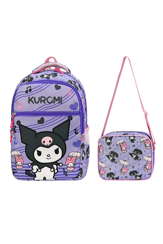 Kuromi Melody Waterproof Fabric Cool Girl Primary School Backpack from Manufacturer