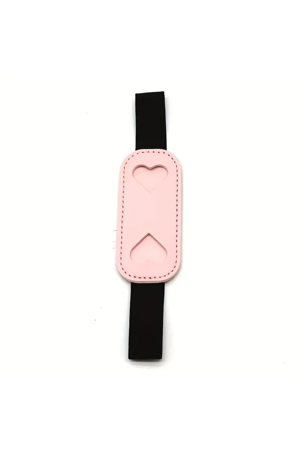 Heart-Shaped Elastic Band Faux Leather Pen Holder Notebook Agenda Accessory Office Material