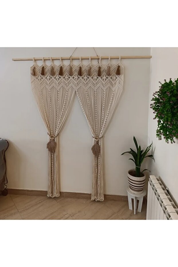 Makrome Kapı Süsü Perde - 3