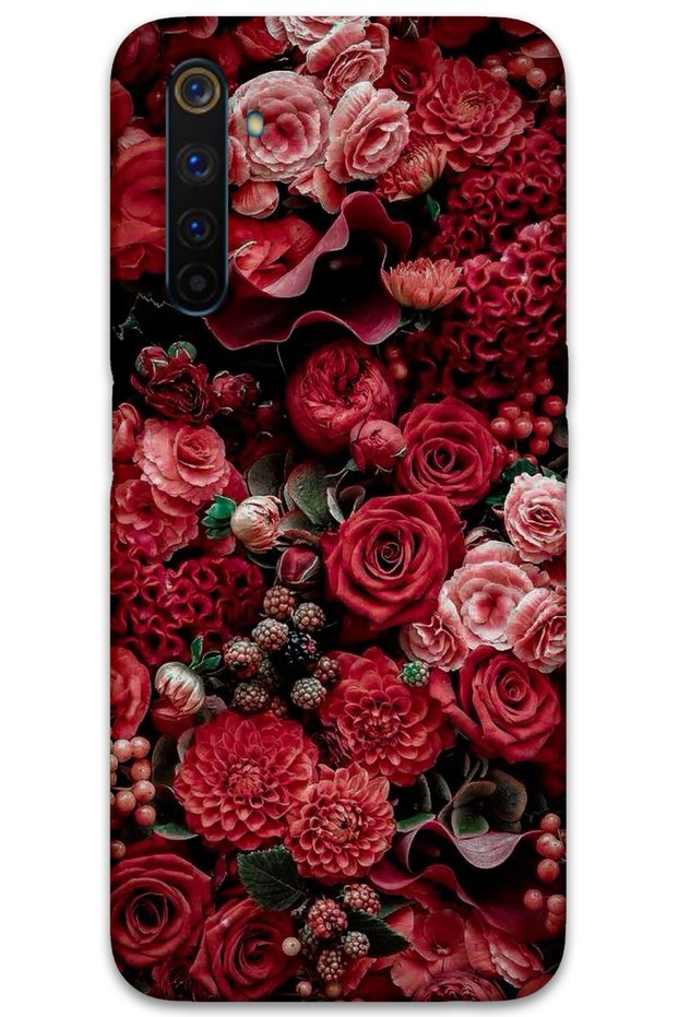 Realme 6 Pro Case Hd Pattern Printed Back Cover - Roses