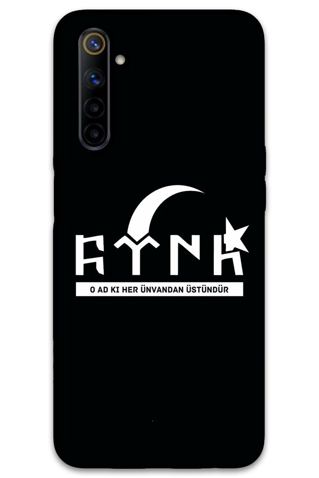 غطاء خلفي لهاتف Realme 6 بنمط HD مطبوع - تركي