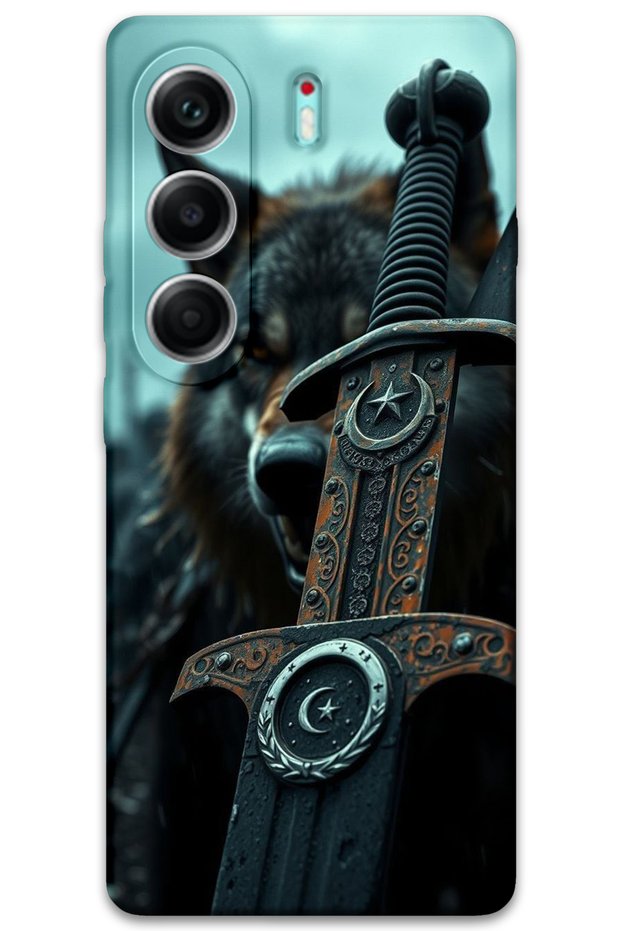 Tecno Camon 40 4g Compatible Case Hd Pattern Printed Back Cover - Moon Star Sword