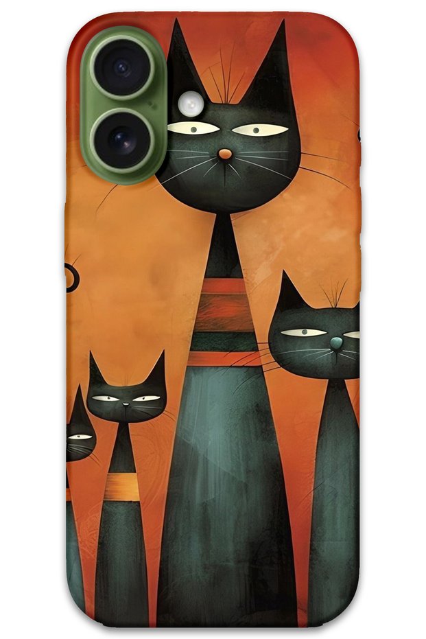 iPhone 17 Case Hd Pattern Printed Back Cover - Art Cat