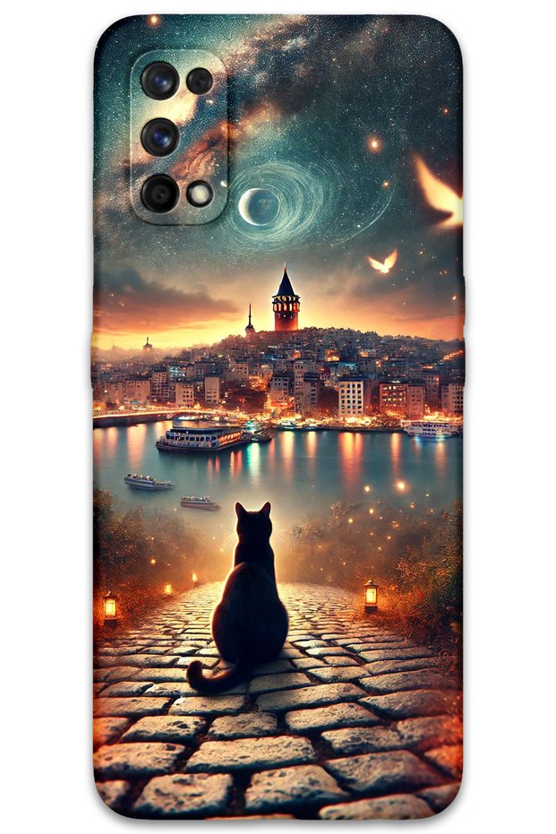 Realme 7 Pro Case Hd Pattern Printed Back Cover - Cat Galata